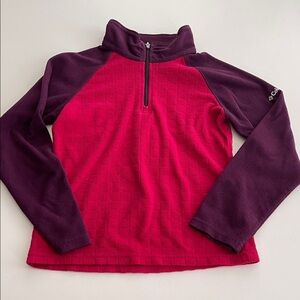Columbia Pink and Purple Fleece Pullover
